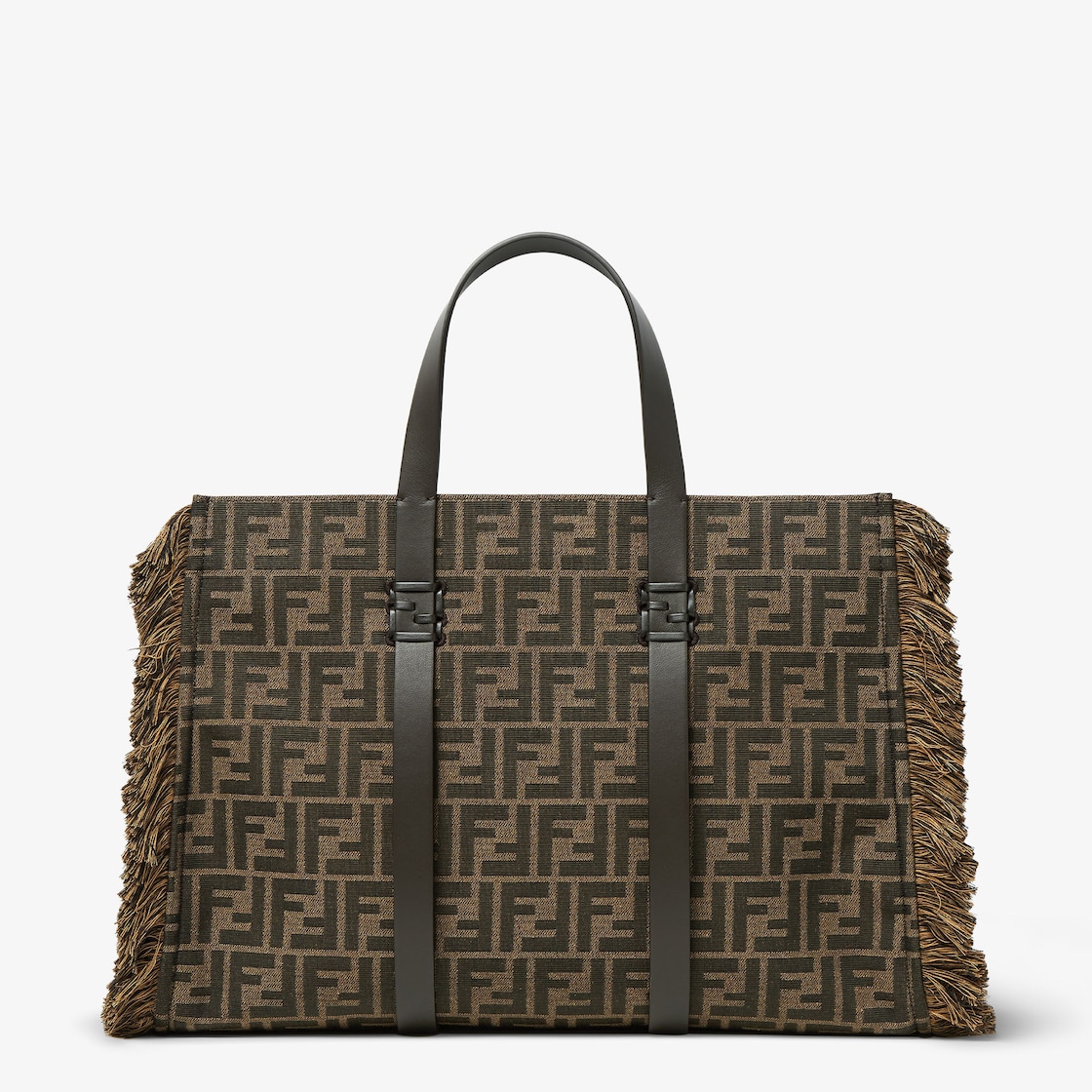 FENDI Summer Tote Brown FF jacquard fabric bag - Image 2